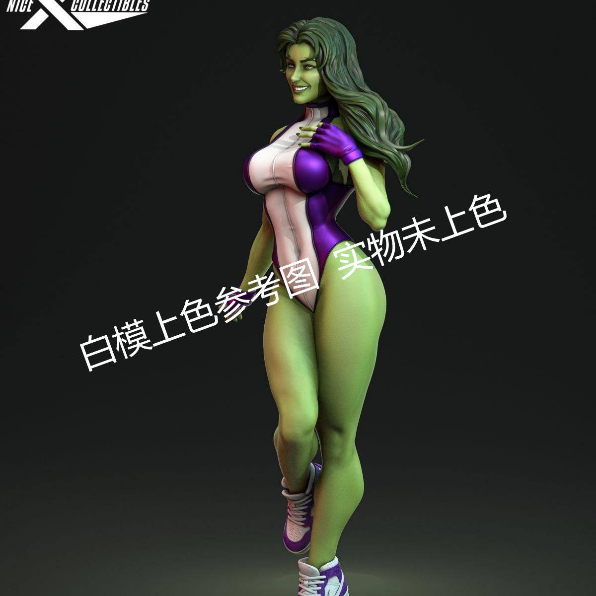 独家gk白模漫威 珍妮佛3d打印模型白模上色练习雕像高颜值,淘宝优惠券,粉丝福利购,淘宝优惠卷