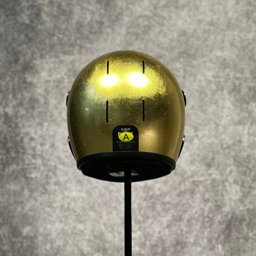Punk Black&Gold黑金朋克-VELDT碳纤维复古头盔 - 图3