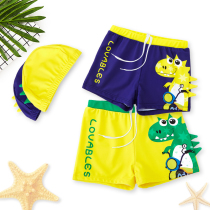 Bala Bala Clear Goods Children Swimsuit Pants Boy Swimsuit Cartoon Flat Corner Speed Dry Kiddie Baby Swimsuit Mid-End