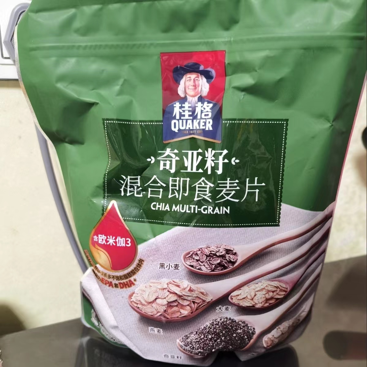 奇亚籽谷物即食原味麦片420g装混合燕麦营养健康早餐免煮速食冲饮 - 图2