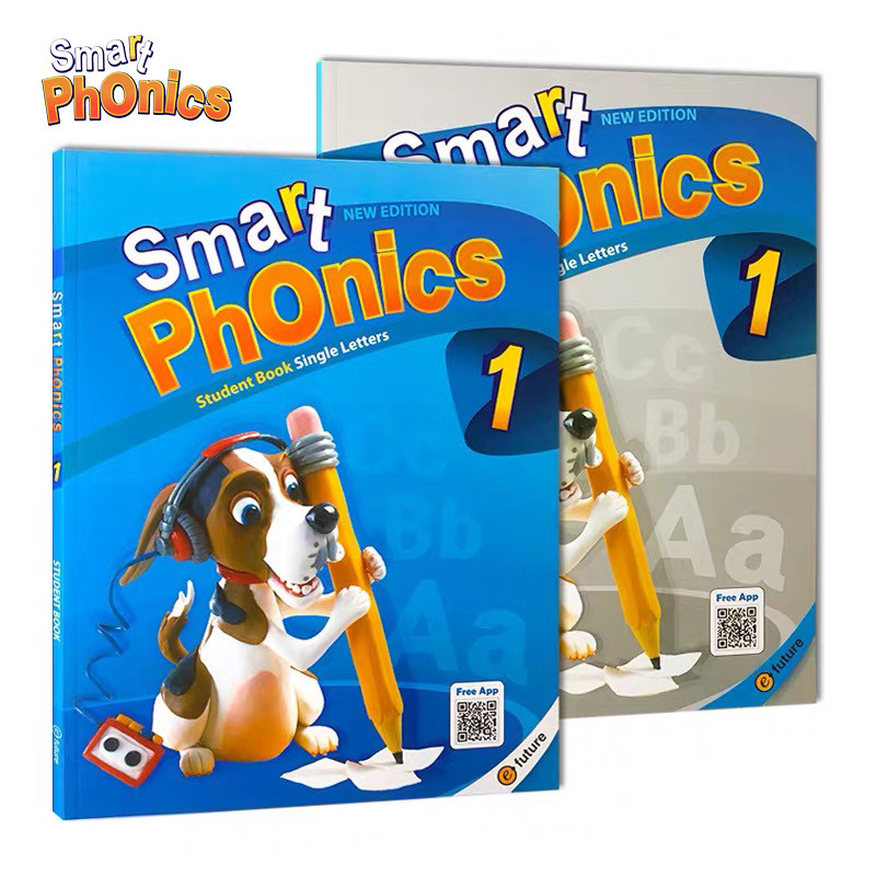 【斑达图书】自然拼读phonics少儿英语Smart Phonics 1级原版进口自然拼读教材 语音phonics26个字母发音训练 短期专项零基础