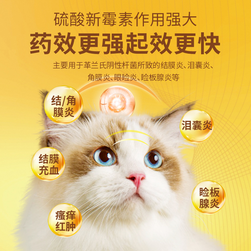 宠莱克宠物眼药水猫咪狗狗眼睛消炎滴眼液角膜炎结膜炎流眼泪抗菌 - 图2