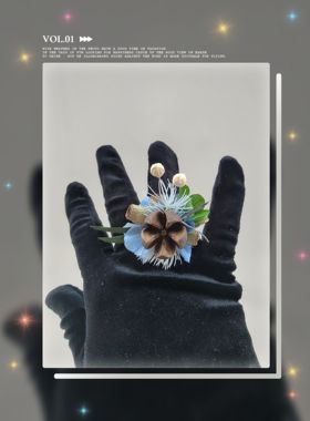 永生花戒指真花纯手工结婚对戒求婚礼物特别森林系户外场合男女生