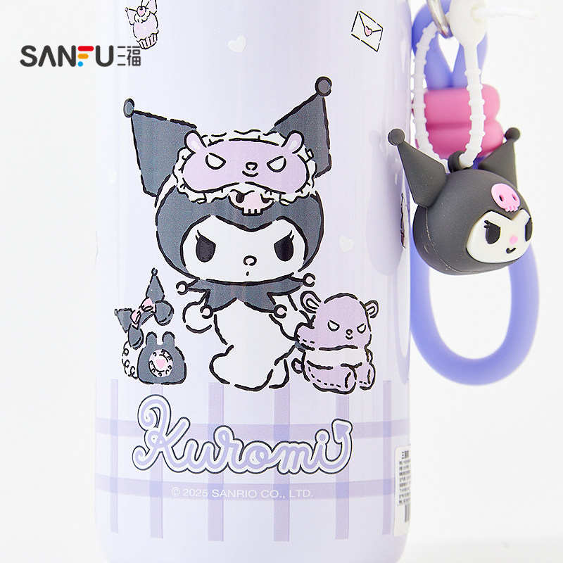 sanfu三福三丽鸥酷洛米美乐蒂大耳狗316不锈钢保温杯水杯女460ML,淘宝优惠券,粉丝福利购,淘宝优惠卷