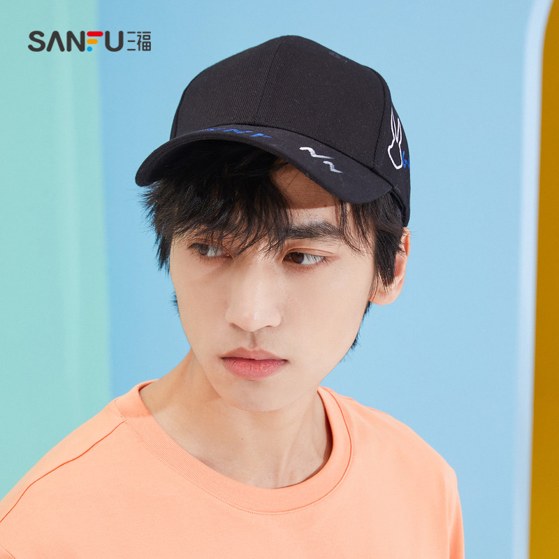 三福淑基础斜边配件潮流451370礼帽 sanfu服饰帽子