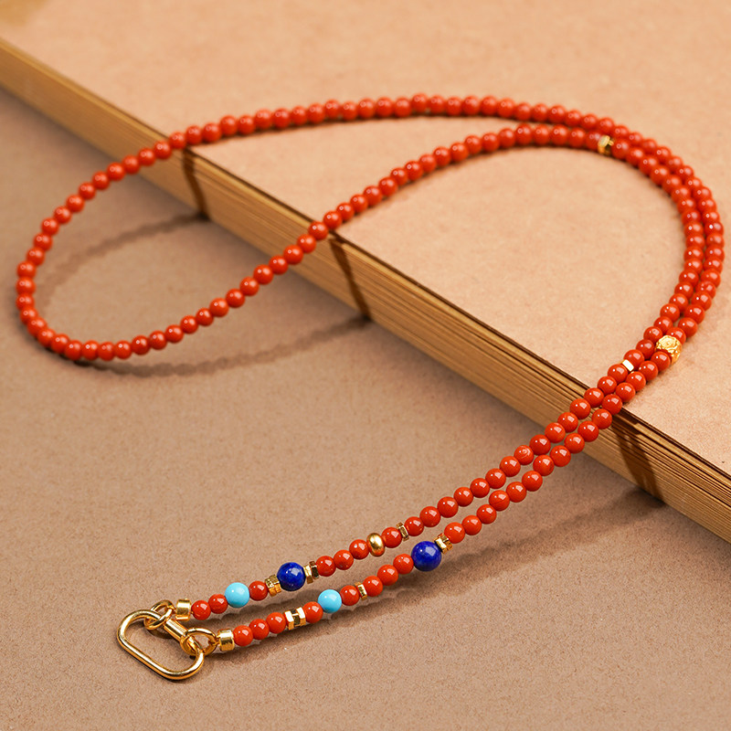 新中式挂链女天然南红玛瑙手作吊坠挂绳金锁罗盘黄财神配链25新款,淘宝优惠券,粉丝福利购,淘宝优惠卷