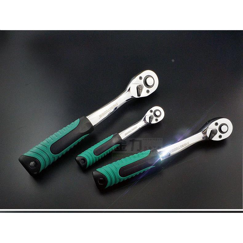 高档72齿弯柄棘轮扳手 自动脱落快速套筒扳手 大中小飞1/21/4 3/8 - 图0