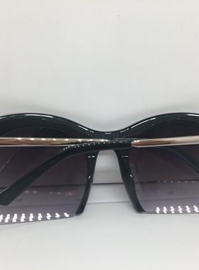 玳瑁色黑色板材框个性太阳镜墨镜