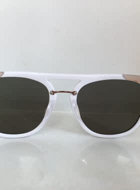 复古白色板材框太阳镜 男女通用墨镜