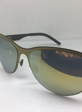 无螺丝 model Awesomazing 黑色黄色大框太阳镜墨镜