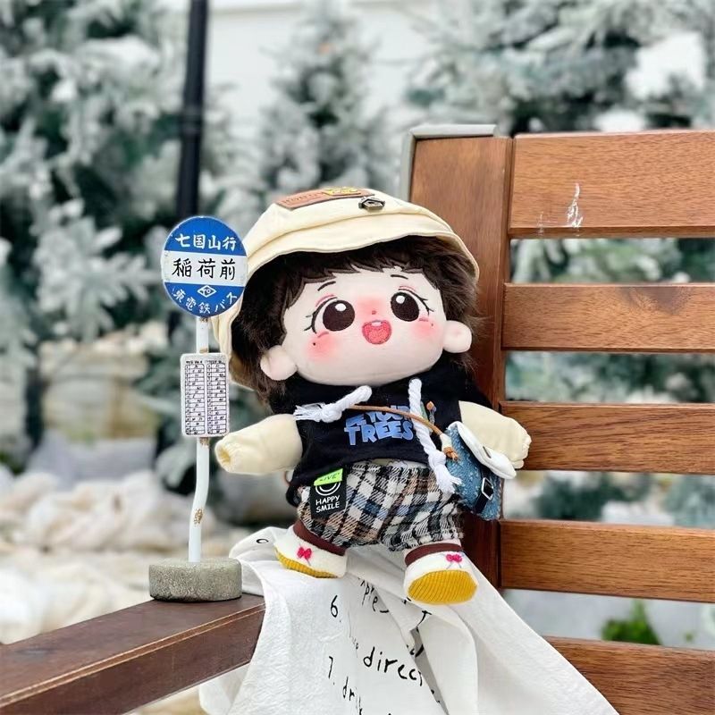 20cm棉花娃娃莎头组合孙颖莎王楚钦属性可爱换装玩偶毛绒公仔礼物 - 图2