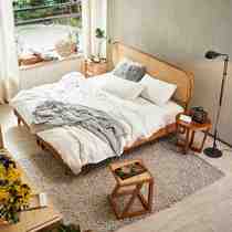 2022 Nordic natural real rattan double man bed Mind modern minimalist rattan choreography bed creative home bedroom solid wood bed 18