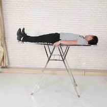 2022 new stainless steel aerofoil clothes hanger folding balcony lift sunburn by a ladder frame free of removable sunburn