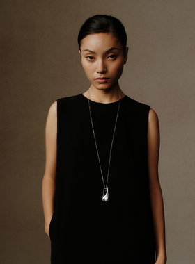 ZHAO ACAP原创设计水瓶长项链复古毛衣链