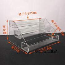 Supermarket Convenience Store Smoke Racks Smoke Cabinet Transparent Acrylic Shelves Cashier Shelves Trapezoidal Layer Rack Incense Cigarette Small Shelving