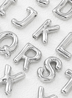 热销铜镀白k胖乎乎银色光面气球