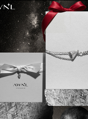 AWNL北欧M陨石手链轻奢小众礼物