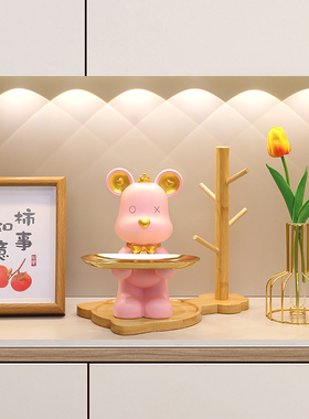 速发熊进门玄口关纳摆件家居客厅门收鞋柜酒柜装饰品乔迁礼物