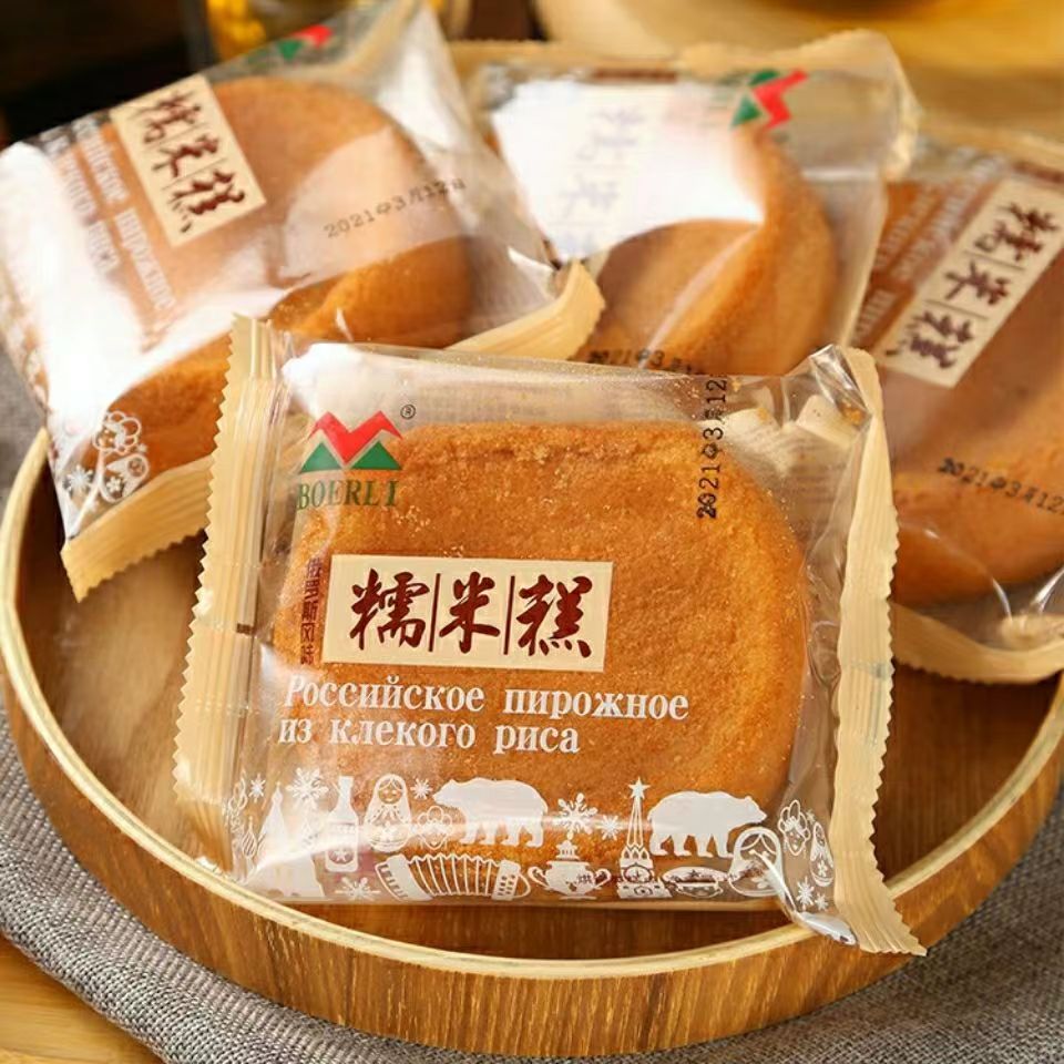 俄罗斯风味纯手工糯米糕面包老式糕点早餐零食500克/袋独立包装 - 图1
