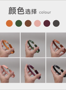 手工定制极简男女情调颈圈choker项链小狗puppy小众牛皮项圈颈套