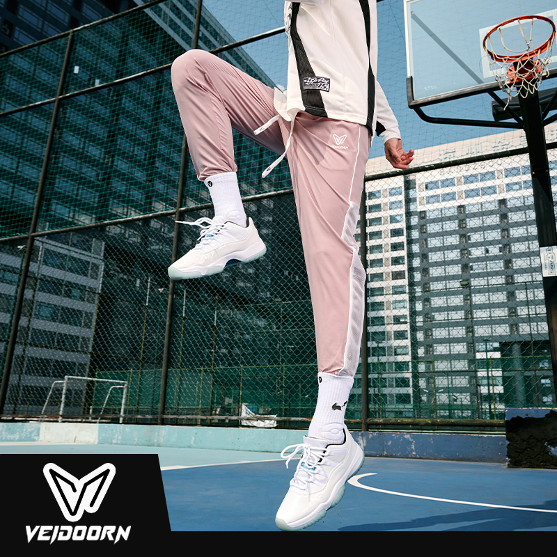 维动长裤超越运动男春夏透气篮球跑步宽松束腿梭织卫裤儿童青少年 - 图1