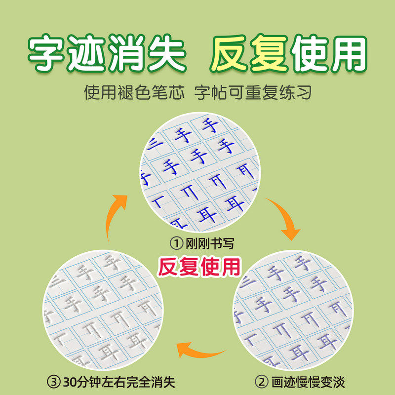 儿童汉字凹槽练字帖幼儿园练字本控笔训练入门幼小衔接字帖学前班写字笔画笔顺大班初学者描红本练习每日一练,淘宝优惠券,粉丝福利购,淘宝优惠卷