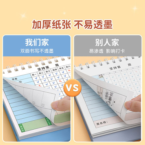 小学生自律打卡本儿童自律学习计划表每日记录表台暑假暑期历日历时间规划管理器神器作息任务作业周计划完成 - 图2