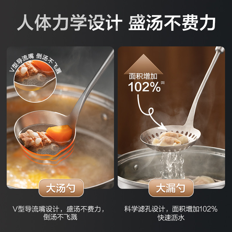 Tefal/特福抗菌全钢铲勺6件套厨房烹饪用具全套勺铲家用烹饪勺铲,淘宝优惠券,粉丝福利购,淘宝优惠卷