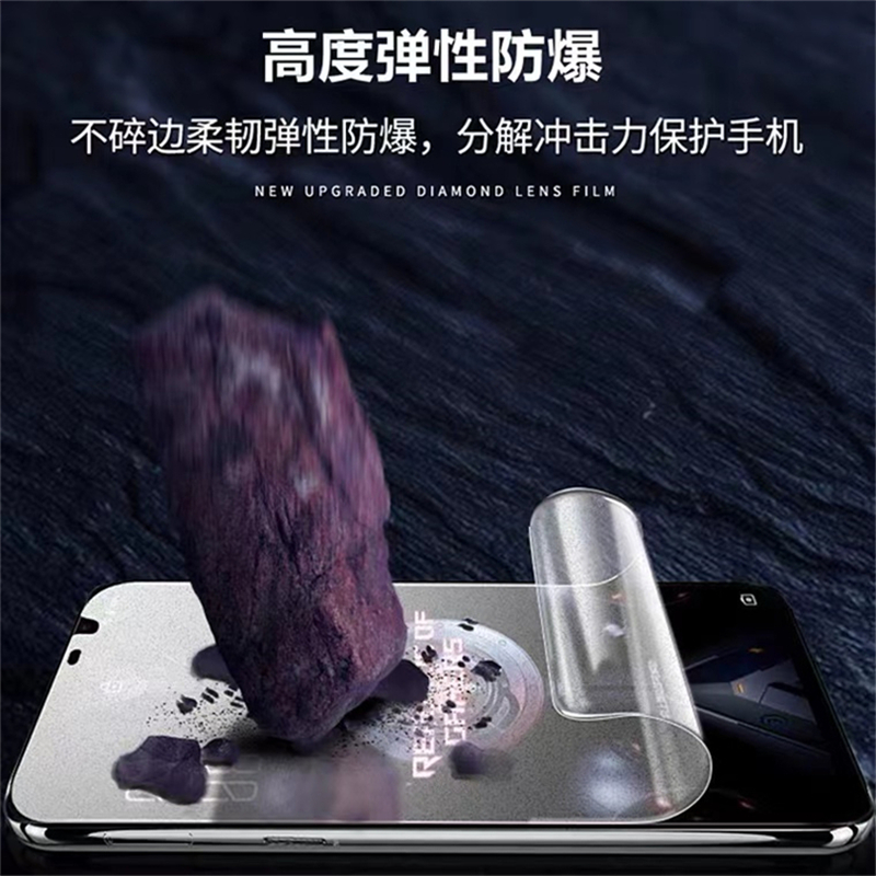 华硕rog6/7/8pro水凝膜rogphone6pro高清rog5spro电竞游戏手机贴膜防蓝光ROG3/2防窥膜天玑版磨砂软膜防指纹