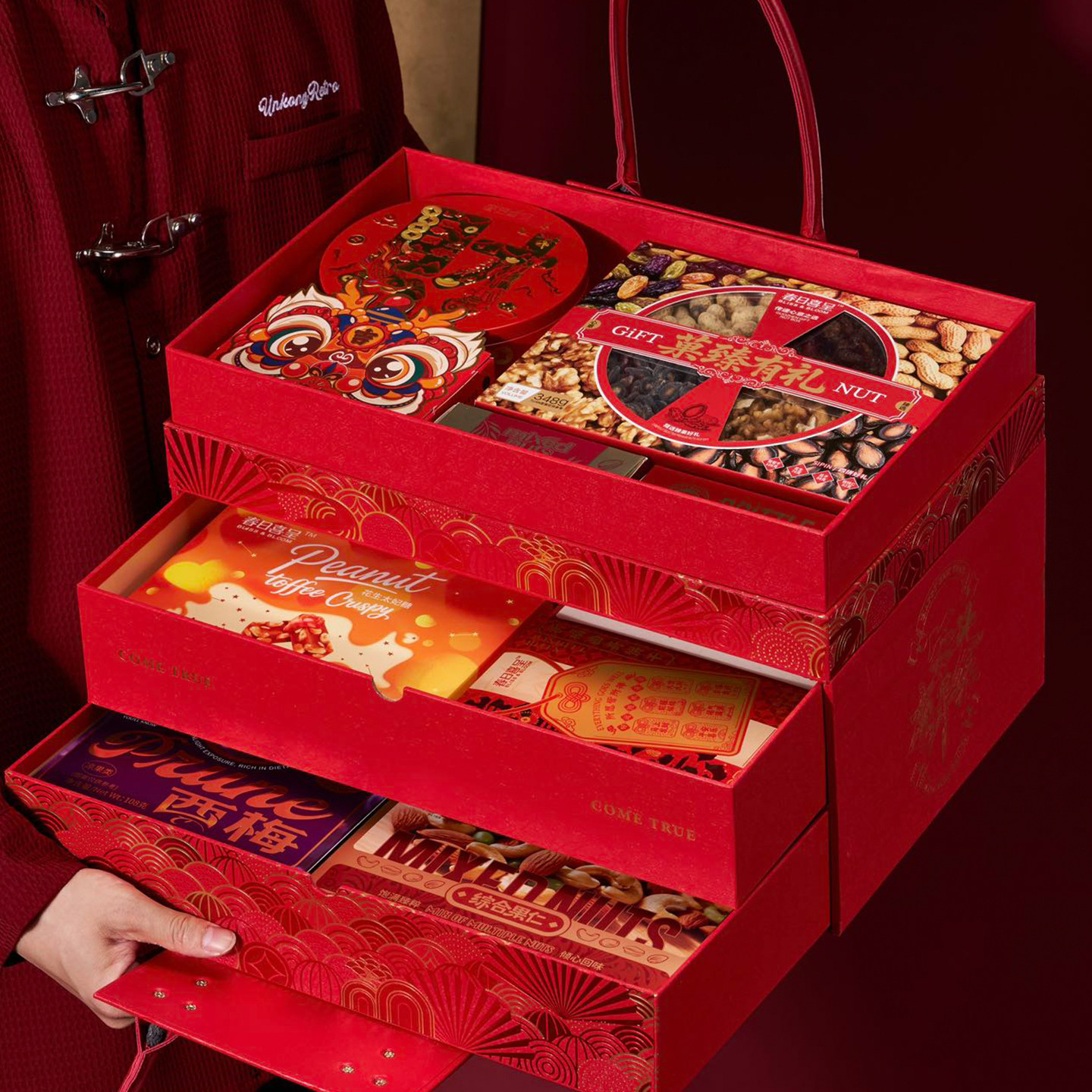 春日喜呈2026年货大礼包春节年货礼盒高档伴手礼品整箱E恭贺新禧,淘宝优惠券,粉丝福利购,淘宝优惠卷