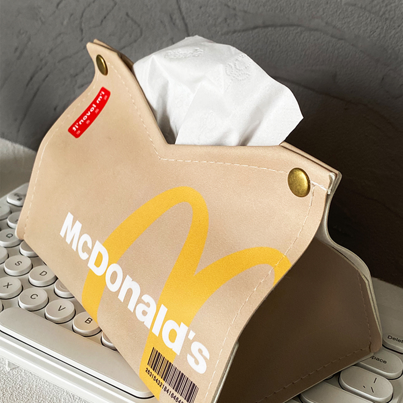 「M记麦麦」纸巾盒高级感抽纸盒ins家用客厅桌面创意餐巾纸抽盒 - 图1