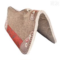 Western Saddle Cushion Sweat Drawer Goat Felt Sweat Drawer Thickened Mat Wear Anti Slip Saddle Cushion Hollowed-out Cushion Balance Suck Sweat Horse