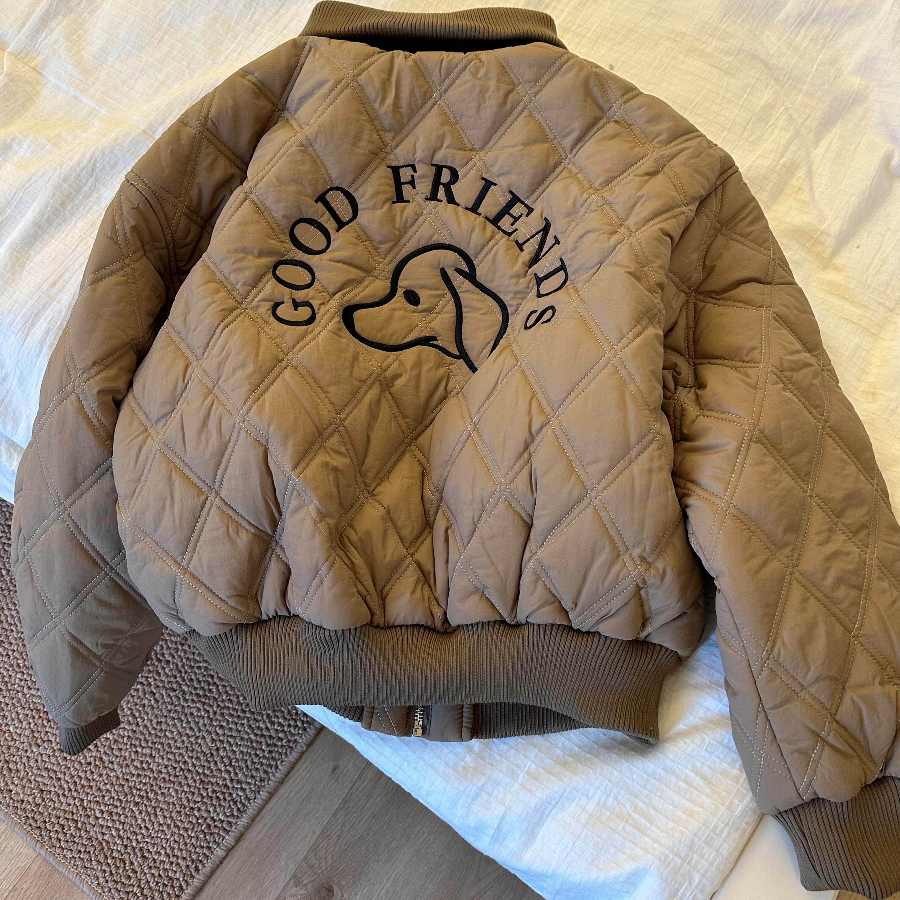 巨好看的美式复古棒球棉服女款冬季宽松菱格绗缝夹棉外套短款棉衣,淘宝优惠券,粉丝福利购,淘宝优惠卷