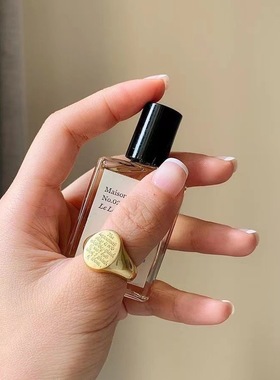 法国gentle motto黄铜镀925印章戒指尾戒小众个性百搭指环女杀死