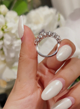 法国gentle motto新中式皇冠蛋形锆石手工时尚排戒  高品质轻奢