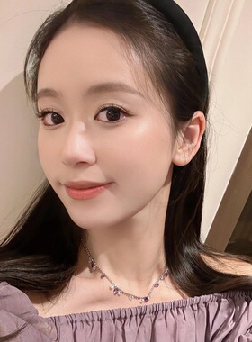 法国gentle motto紫锆石碎钻流苏手链  高品质轻奢时尚显白百搭