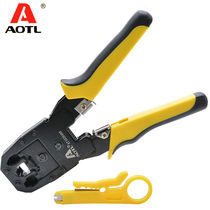 Aotl Austley Single Use Internet Pincers Three-Use Internet Pincers Network Route Crimper Telephone Terminal Pliers Internet Wire Stripping Pliers Three