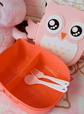 Microwave Box For Kids School Owl Shaped Lunch Box With Comp