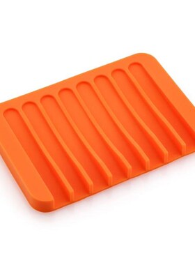 Recableght  Comb Shaped Soap Drainer Holder Grooves Silicone