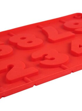 0-9 Numbers Shape Lollipop Silicone Mold 3D Handmade Sucker