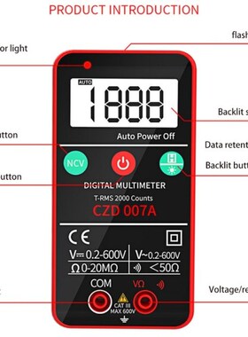 7XEA Digital Multimeter True RMS Digital Multimeter with a 2
