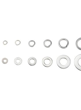 260PCS/Box  M2.5-M10 M3 M4 M5 M6 M8 M10 Steel Flat Washer an