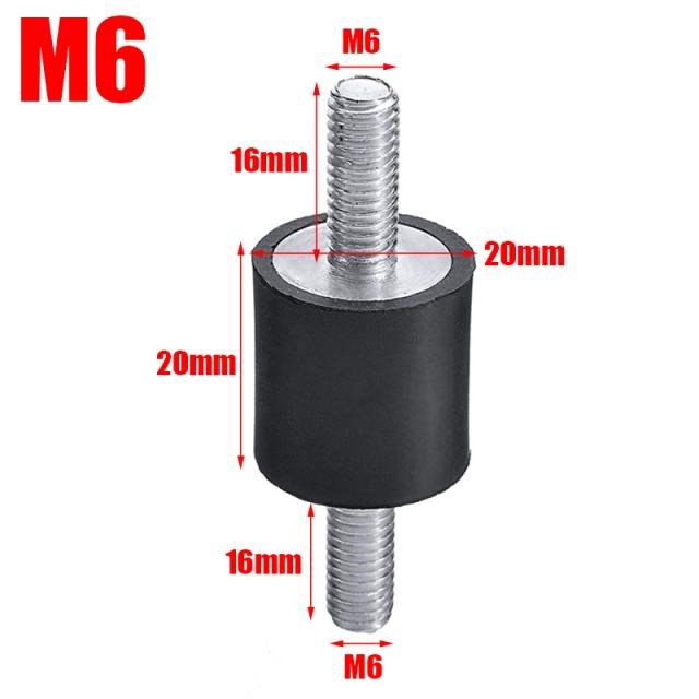 4Pcs/Set M5/M6/M8 Rubber Steel Mounts Anti Vibration Shock D - 图3