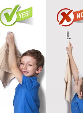 3pcs Self Adhesive Towel Hook Home Seamless Wall Mounted Dis
