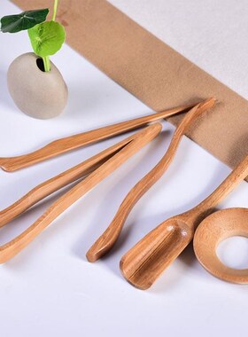 5pcs/lot Tea Ceremony Utensils Set Bamboo Teaspoons tea Need
