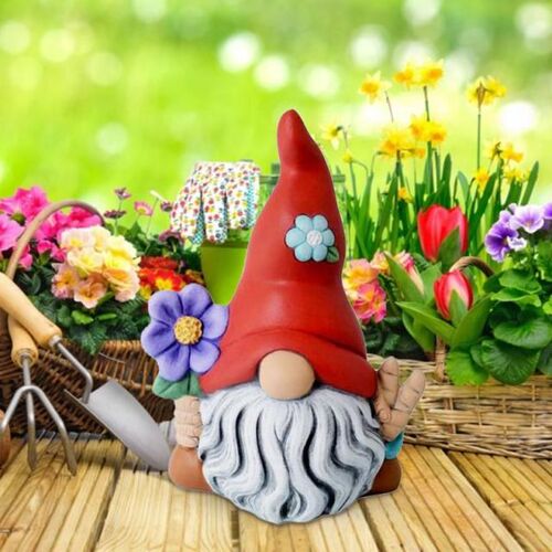 Cartoon Faceless Doll Garden Gnomes Statue Terrace Deck Outd - 图0