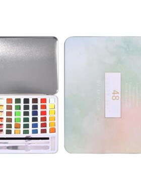 36/48 Colors Solid Watercolor Paint Hand-painted Pigment Bru