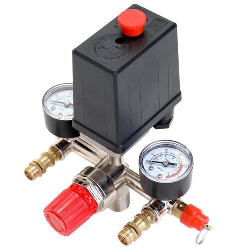 125 PSI 12 Bar Pressure Gauges Small Air Compressor Pressure - 图0