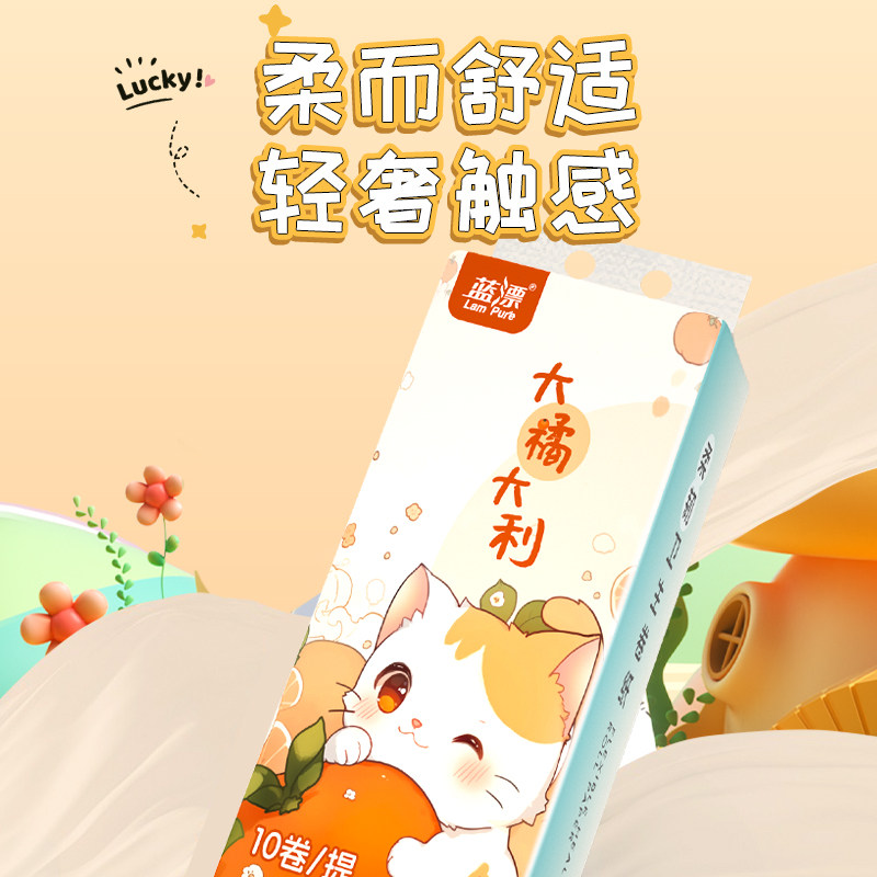 10卷实芯卷纸家用卫生纸巾无芯卷筒纸厕所纸单卷40g-天,淘宝优惠券,粉丝福利购,淘宝优惠卷