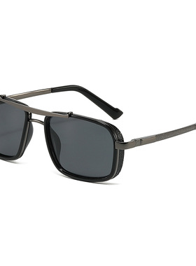 英国moleubak新款方形哈雷太阳镜双梁复古防紫外线太阳镜朋克